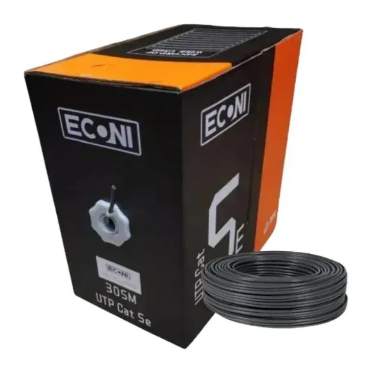 Cable UTP Econi Categoría 5E 305mts Puro Cobre ext
